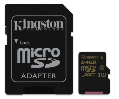 Karta pamięci Kingston 64GB microSDXC Class10 zapis 45MB/s odczyt 90MB/s